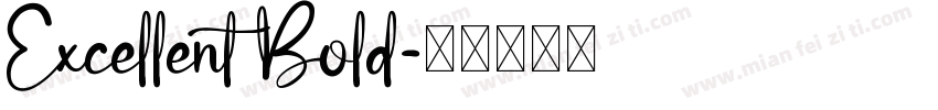 Excellent Bold字体转换